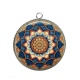 Pendentif Cabochon Argent - mandala