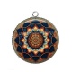 Pendentif Cabochon Argent - mandala