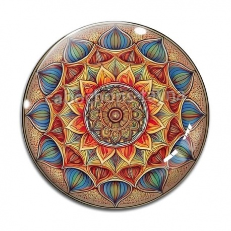Cabochon Verre - mandala