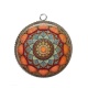 Pendentif Cabochon Argent - mandala