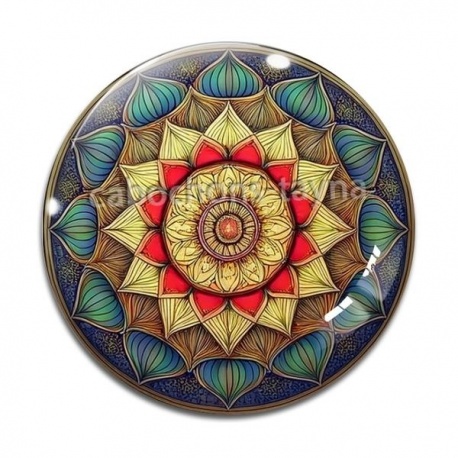 Cabochon Verre - mandala