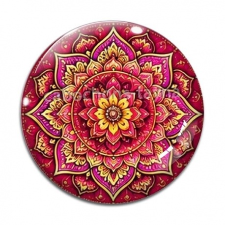 Cabochon Verre - mandala