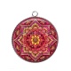 Pendentif Cabochon Argent - mandala
