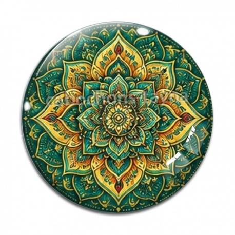 Cabochon Verre - mandala