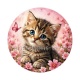 chaton fleur