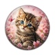 Cabochon Résine - chaton fleur