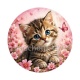 chaton fleur