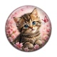 Cabochon Résine - chaton fleur