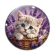 Cabochon Verre - chaton lavande