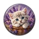 Cabochon Résine - chaton lavande