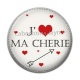 Cabochon Résine - j'aime ma chérie