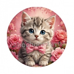 chaton rose