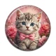 Cabochon Résine - chaton rose
