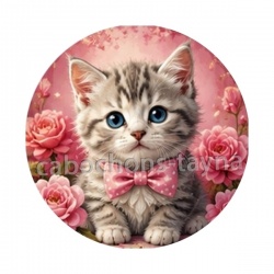 chaton rose