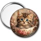 Miroir de poche - chaton tasse