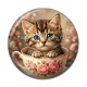 Cabochon Résine - chaton tasse