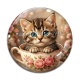 Cabochon Verre - chaton tasse