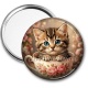 Miroir de poche - chaton tasse