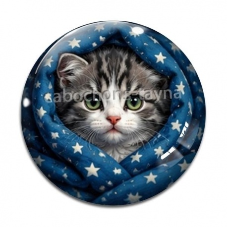 Cabochon Verre - chaton tasse