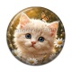 Cabochon Résine - chaton marguerite