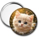Miroir de poche - chaton marguerite