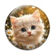 Cabochon Verre - chaton marguerite