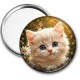 Miroir de poche - chaton marguerite