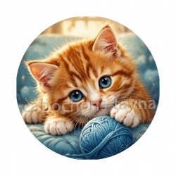 chaton pelote de laine