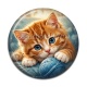 Cabochon Résine - chaton pelte de laine