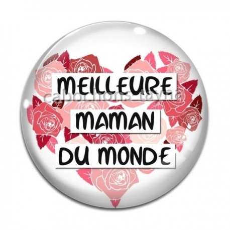 Cabochon Verre - meilleure maman