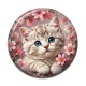 Cabochon Résine - chaton fleur de cerisier