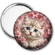 Miroir de poche - chaton fleur de cerisier