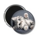 Magnet's - chaton rayer blanc et gris 