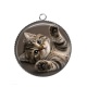 Pendentif Cabochon Argent - chaton frayer