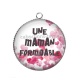Pendentif Cabochon Argent - une maman formidable