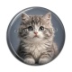 Cabochon Résine - chaton angora gris