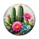 Cabochon Verre - cactus