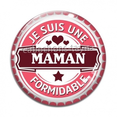 Cabochon Verre - je suis une maman formidable