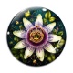 Cabochon Verre - fleur 
