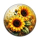 Cabochon Résine - tournesol