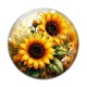 Cabochon Verre - tournesol