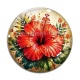 Cabochon Verre - fleur