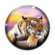 Cabochon Verre - tigre