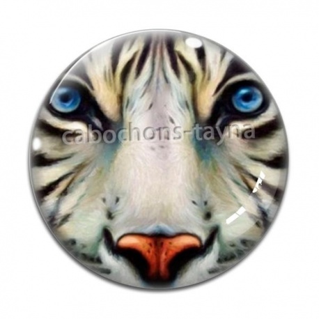 Cabochon Verre - tigre