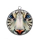 Pendentif Cabochon Argent - tigre