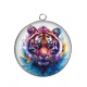Pendentif Cabochon Argent - tigre