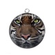 Pendentif Cabochon Argent - tigre