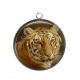 Pendentif Cabochon Argent - tigre