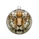Pendentif Cabochon Argent - tigre