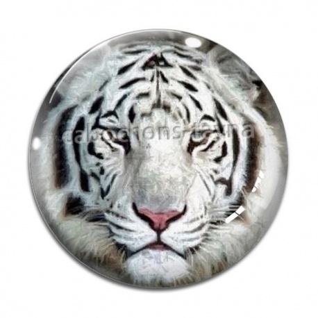 Cabochon Verre - tigre